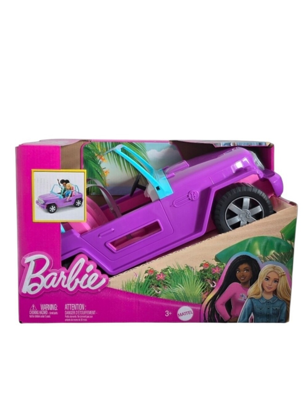 Barbie Dream Jeep SUV Pink Convertible Toy Car Mattel Vehicle NEW